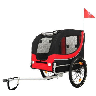 GianfiStore™ Large Folding Dog Bike Trailer — 120 lb All-Terrain Pet Carrier | Steel Frame