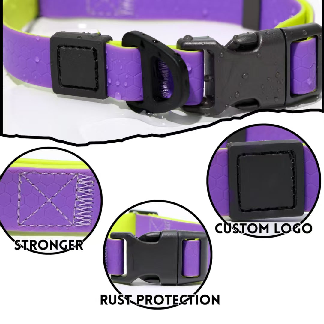 Honeycomb dog leash detail – anti-slip surface for secure grip in wet conditions