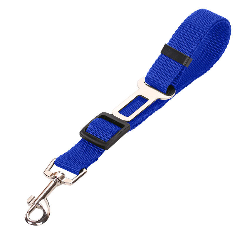 Dog Car Safety Belt – Adjustable Nylon Seatbelt for Dogs & Cats