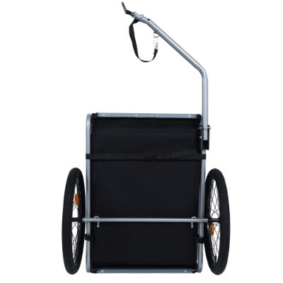 GianfiStore™ Large Folding Dog Bike Trailer — 120 lb All-Terrain Pet Carrier | Steel Frame