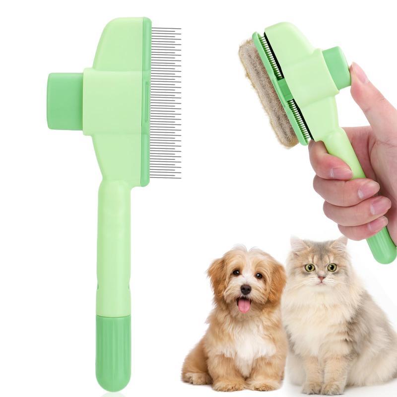 GianfiStore™ 2-in-1 Pet Grooming Comb — Self-Cleaning Slicker & Detangling Brush for Cats & Dogs