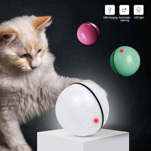 Smart LED Laser Rolling Ball - Automatic Interactive 360° Rotating Cat Toy