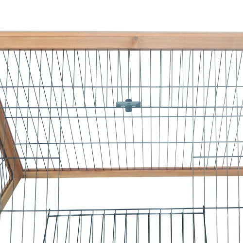 46" Portable A-Frame Rabbit Hutch — Triangular Outdoor Run & Sleeping Loft | Ultra-Lightweight